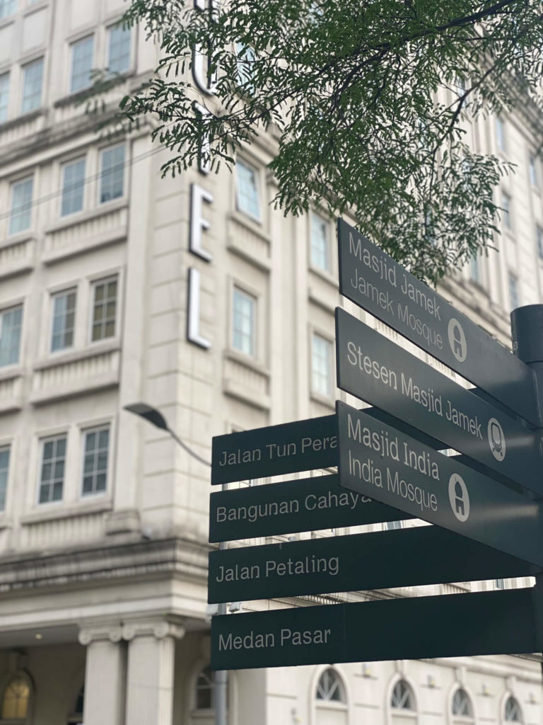 A picture of signboard local attractions around Avenue J hotel building, one of the hotel in kuala lumpur